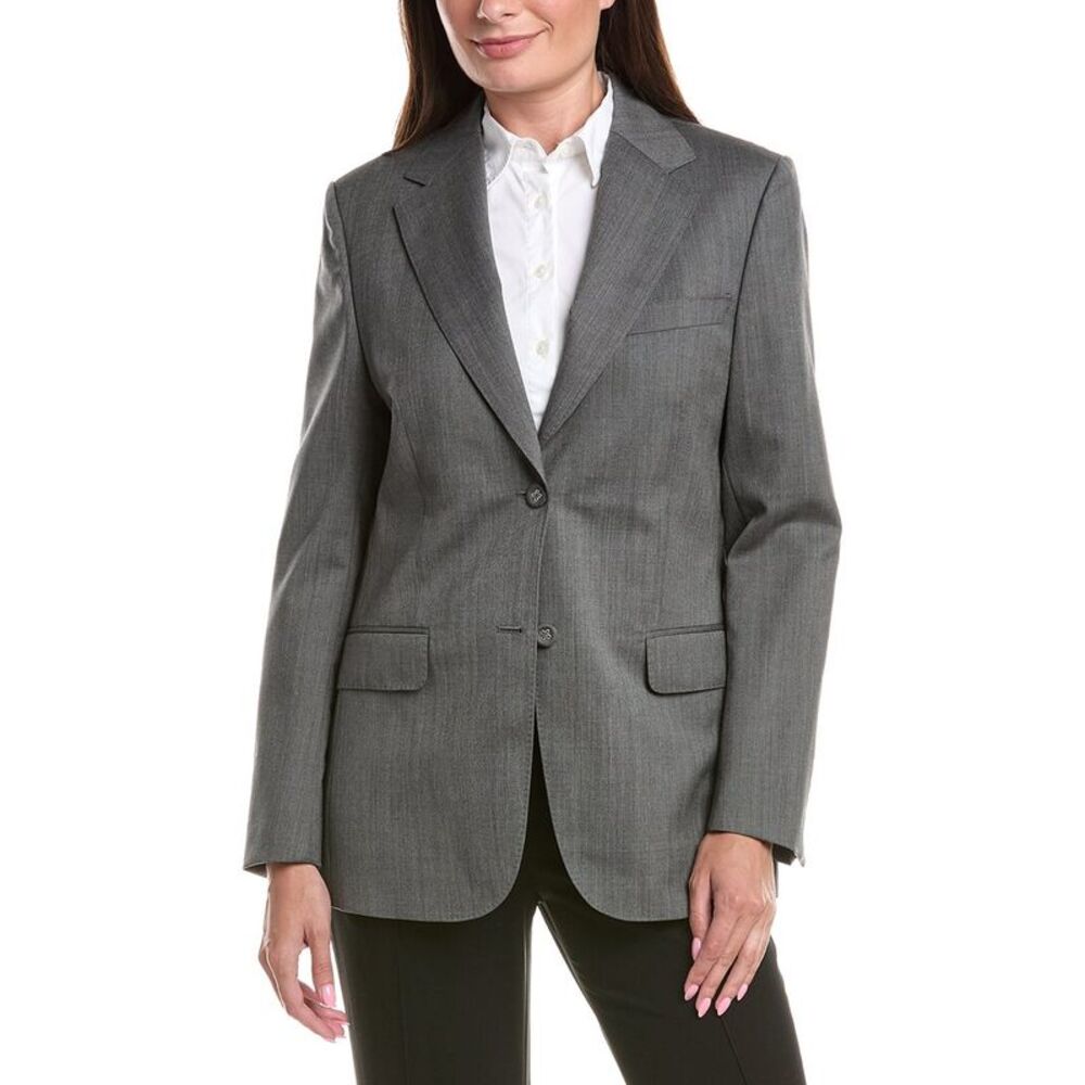 Officine Générale Womens Officine Generale Giovanni Wool-Blend Blazer, Gray